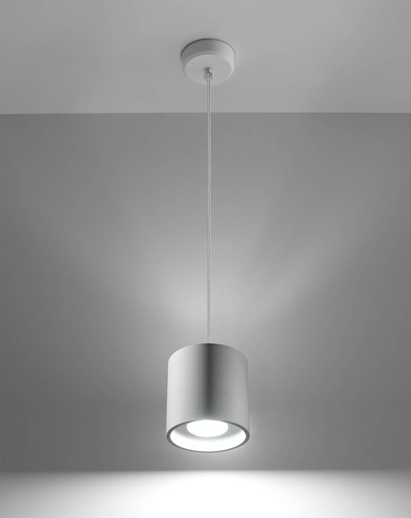 Pendant lamp ORBIS 1 white + 1x LED Bulb GU-10 3000K Warm White 7W 620lm