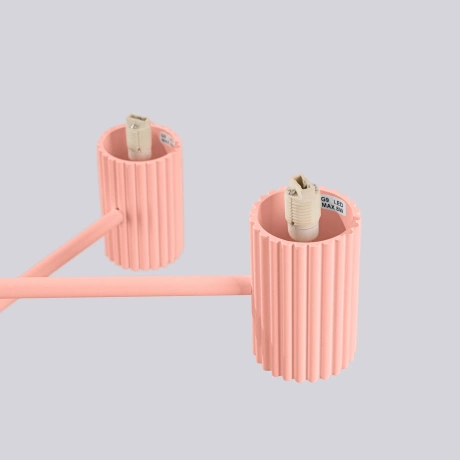 Chandelier HALO 6 peach