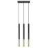 Pendant lamp MOZAICA 3L black/golden