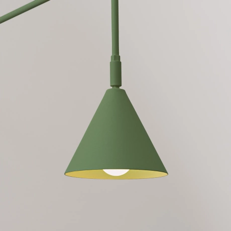 Wall lamp NOX olive green