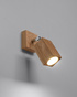 Wall lamp KEKE oak + 1x LED Bulb GU-10 3000K Warm 7W 620lm