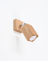 Wall lamp KEKE oak + 1x LED Bulb GU-10 4000K Cool White 7W 630lm