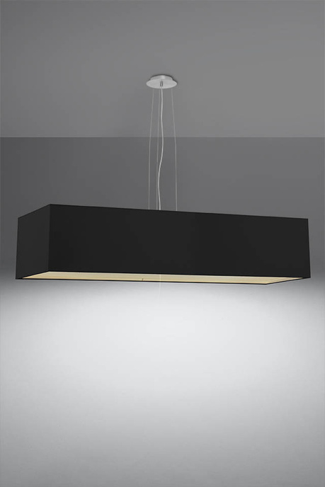 Chandelier SANTA 120 black + 5x LED Bulb E27 3000K Warm 7.5W 620lm