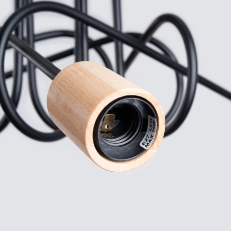 Chandelier EMBER 5 schwarz