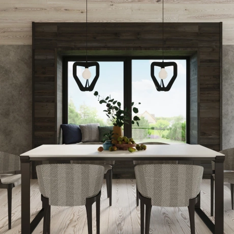 Pendant lamp TRES black