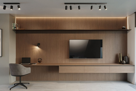 Ceiling lamp RING 4 black + 4x LED Bulb GU-10 4000K Cold 7W 630lm