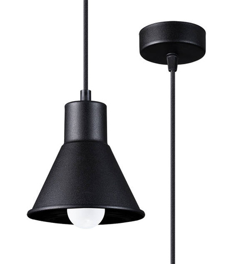 Hanging lamp TALEJA 1 black [E27 + 1x LED bulb E27 3000K Warm 7,5W 620lm.