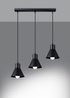 Ceiling lamp TALEJA 3 black [E27] + 3x LED Bulb E27 4000K Cool White 7.5W 650lm