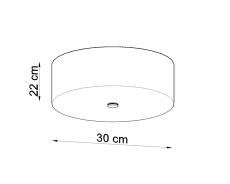 Ceiling lamp SKALA 30 white + 3x LED Bulb E27 4000K Cool 7.5W 650lm