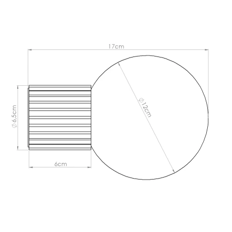 Wall lamp HALO taupe IP44