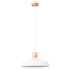 Hanging lamp INDY white + 1x LED Bulb E27 3000K Warm 7.5W 620lm