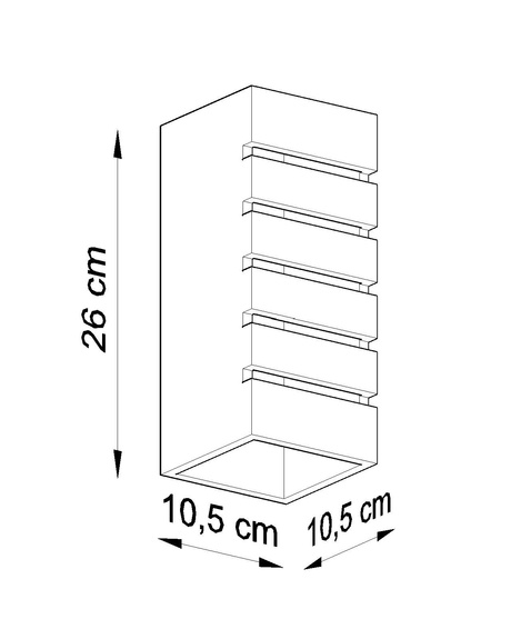 Wall ceramic lamp SAMIR white + 1x LED bulb E27 3000K Warm 7.5W 620lm