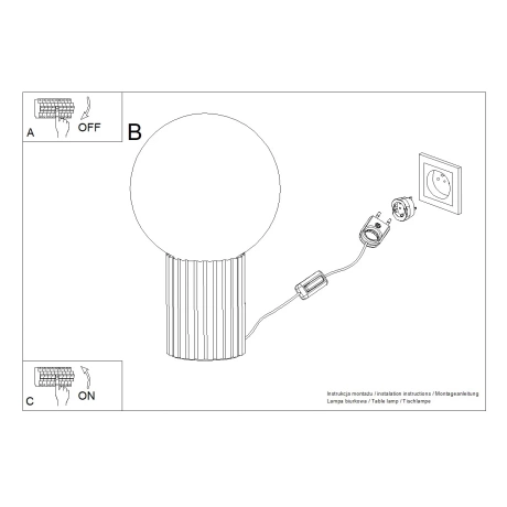 Table lamp HALO red ochra