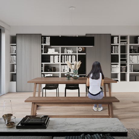 Chandelier SANTA 120 black + 5x LED Bulb E27 4000K Cool White 7.5W 650lm