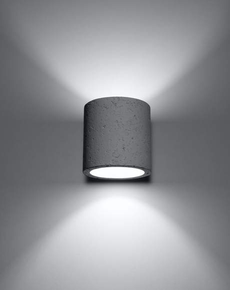 Wall lamp ORBIS beton + 1x LED Bulb G9 3000K Warm 4.5W 510lm