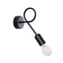 Wall lamp SUPEŁ black + 1X LED bulb E27 3000K 7W 760lm