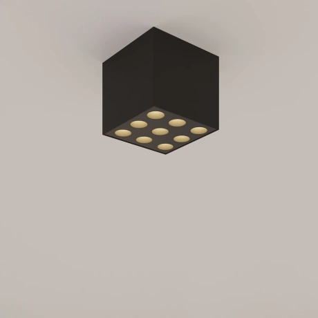 Ceiling lamp OZZY black LED