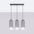 Hanging lamp BRINA 3L black + 3x LED Bulb G9 3000K Warm 4.5W 450lm
