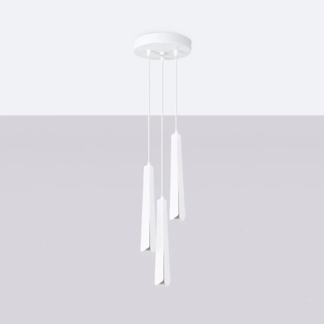 Pendant lamp PRYSM 3P white