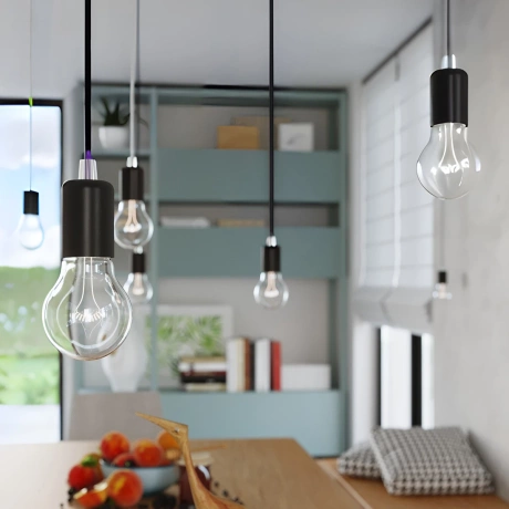 Pendant lamp EDISON black