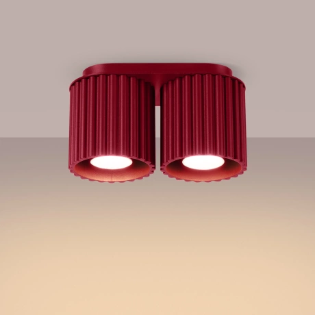 Ceiling lamp AURA 2 burgundy GU10