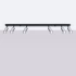 Ceiling lamp WINX 6L black/chrome