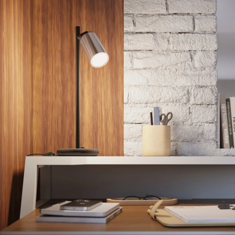 Wall lamp WINX black/chrome