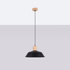 Pendant lamp FANO black + 1x LED Bulb E27 4000K Cool White 7.5W 690lm