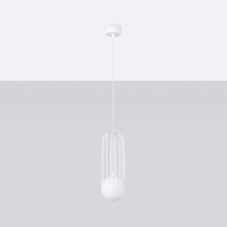 Ceiling lamp BRINA 1 in white + 1x LED Bulb G9 3000K Warm White 4.5W 450lm