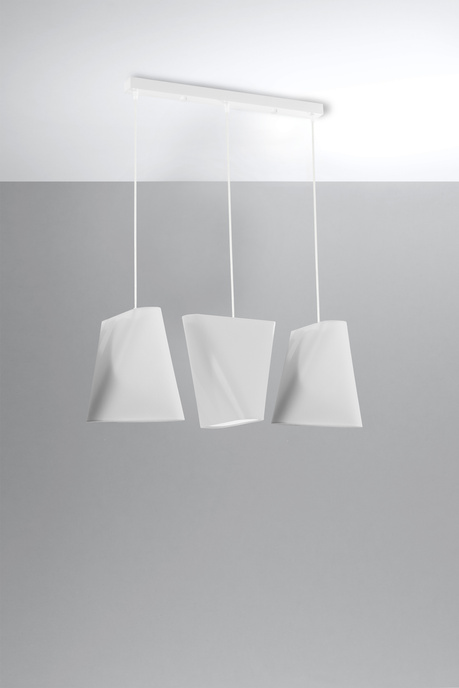 Chandelier BLUM 3 white + 3x LED Bulb E27 3000K Warm 7.5W 620lm