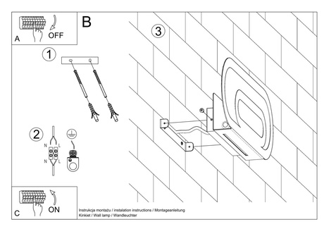 Wall lamp SACCON white + 2x LED Bulb G9 4000K Cool White 4.5W 530lm