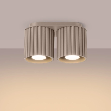 Ceiling lamp AURA 2 taupe GU10