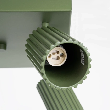 Ceiling lamp KARBON 4 olive green