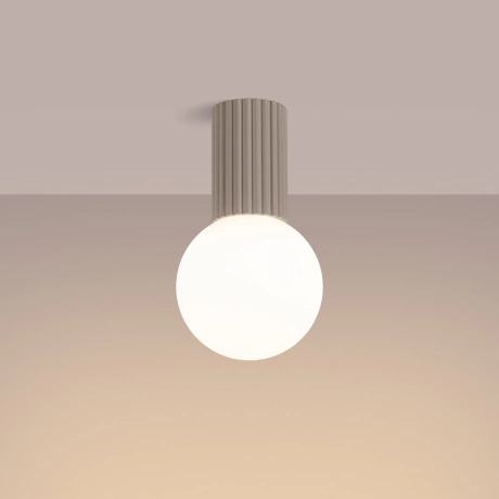 Ceiling lamp HALO taupe IP44