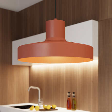 Pendant lamp BILO red ochre