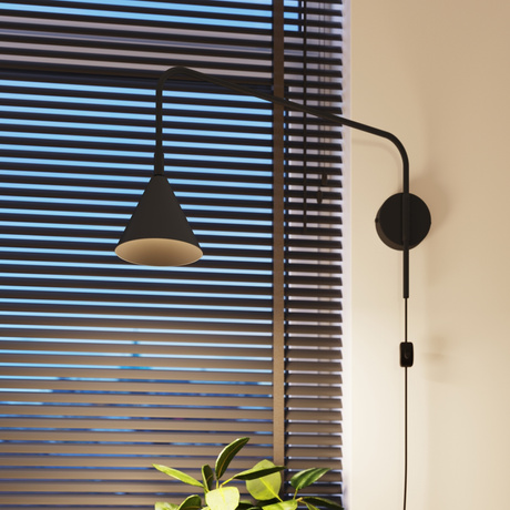 Wall lamp NOX black