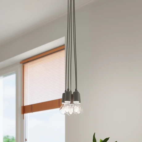 Pendant lamp DIEGO 1 grey