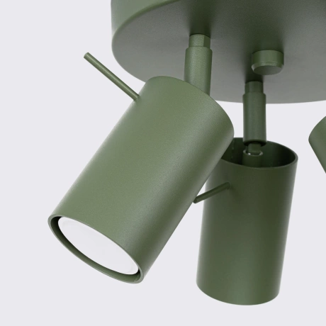 Ceiling lamp RING 3P olive green