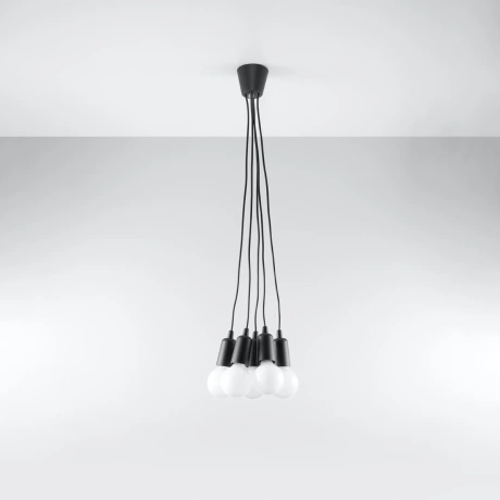 Pendant lamp DIEGO 5 black