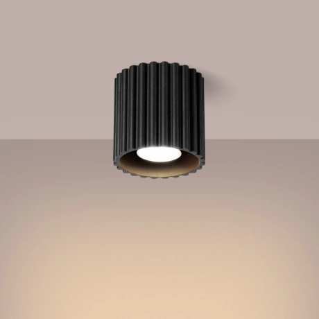 Ceiling lamp AURA 1 black GU10