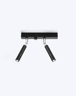 Ceiling lamp EYETECH 2 black + 2x LED Bulb G9 3000K Warm 4.5W 510lm.