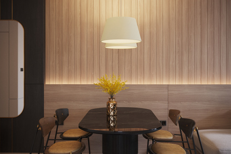 Chandelier CONO 45 white + 3x LED Bulb E27 4000K Cool 7.5W 650lm