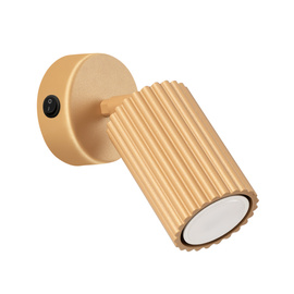 Wall lamp KARBON gold with a switch