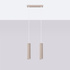 Pendant lamp KARBON 2 taupe