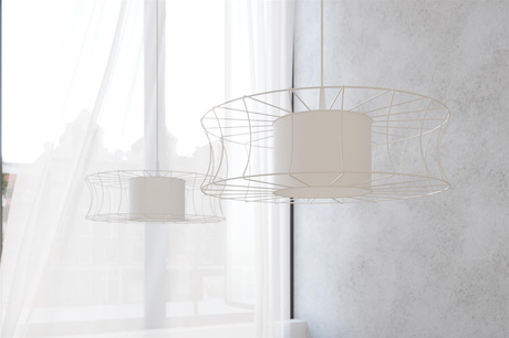 Pendant lamp SALERNO white