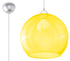 Pendant lamp BALL in yellow + 1x LED Bulb E27 4000K Cool White 7,5W 650lm