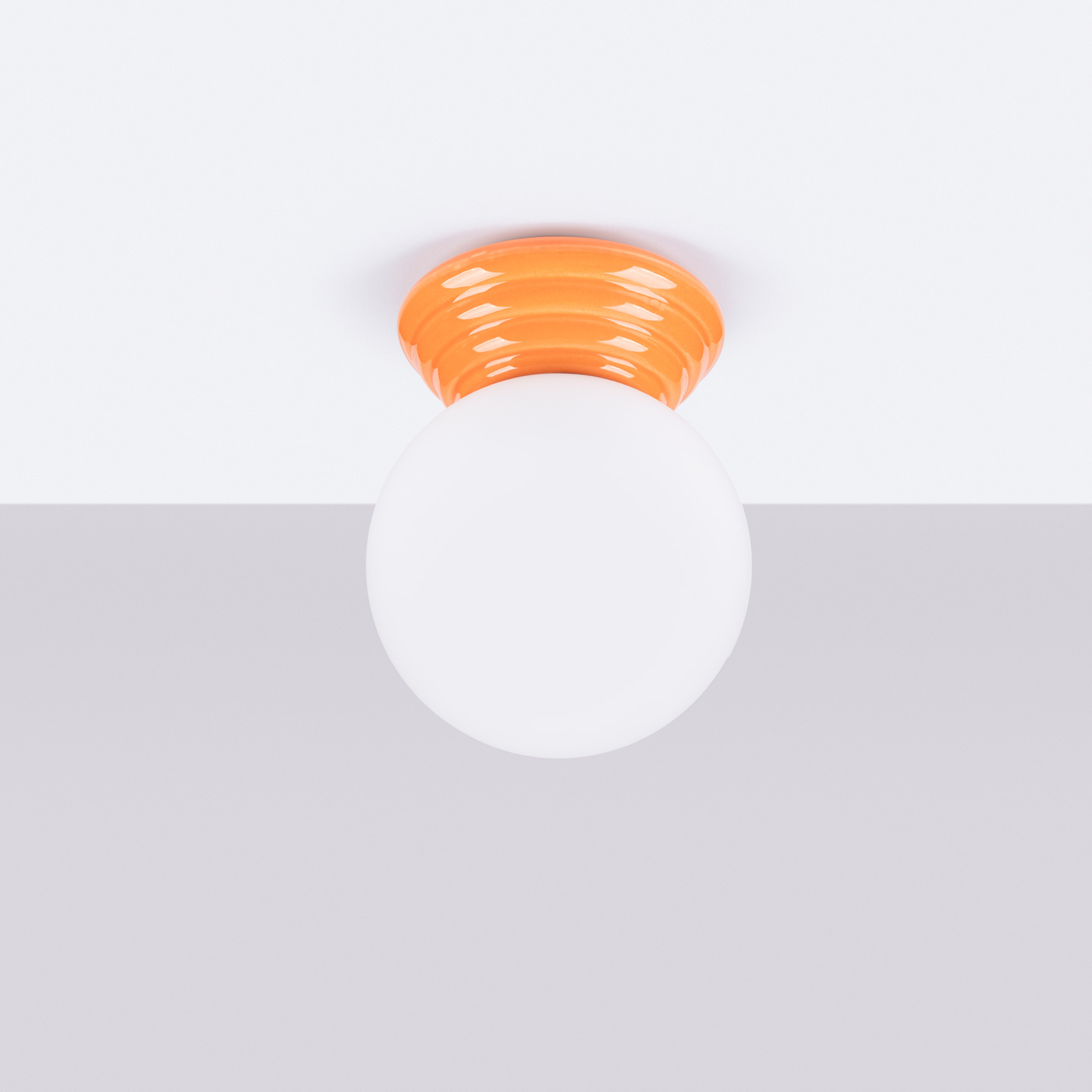 Ceiling lamp ZORI orange IP44
