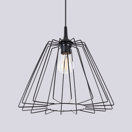 Pendant lamp TRAPO black
