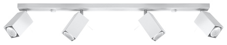 Ceiling lamp MERIDA 4L white + 4x LED Bulb GU-10 3000K Warm 7W 620lm