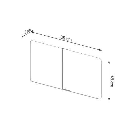 Wall lamp AZALIA 2 with 2 x LED bulbs G9 3000K Warm 4.5W 510lm